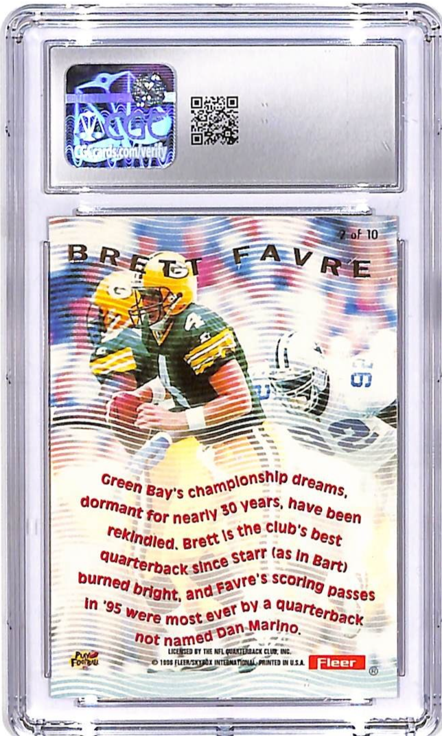 1996 Fleer Ultra Brett Favre Pulsating #2 CGC 10 Packers