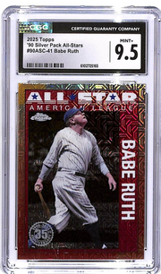 2025 Topps Babe Ruth Silver Pack All Stars CGC 9.5 Yankees