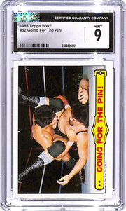 1985 Topps WWF Going For The Pin! Tito Santana #52 CGC 9