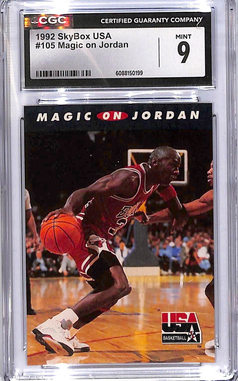 1992 Magic On Jordan Skybox USA - #105 CGC Mint 9