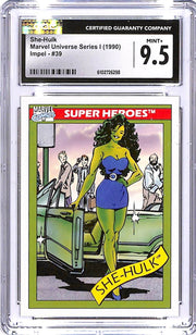 1990 Impel Marvel Universe Series 1 She Hulk #39 CGC 9.5