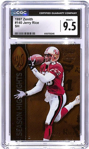 1997 Zenith Jerry Rice #140 Season Highlights CGC 9.5 49ers