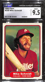 1982 Fleer - Mike Schmidt #258 CGC 9.5