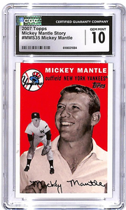 2007 Topps Mickey Mantle Story MMS35 CGC 10 Yankees