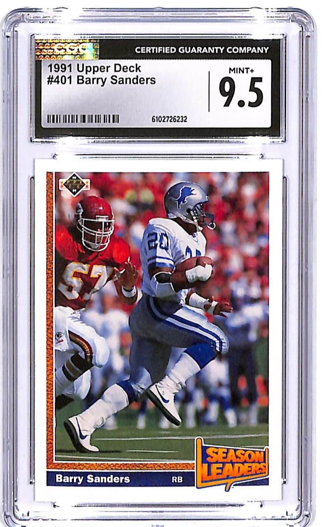 1991 Upper Deck Barry Sanders #401 CGC 9.5 Lions