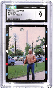 1985 Topps WWF Hulk Hogan Sticker #9 CGC 9
