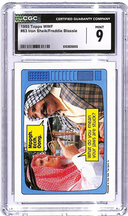1985 Topps WWF Iron Sheik Freddie Bassie #63 CGC 9