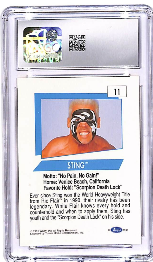 1991 Impel WCW Sting #11 CGC 9.5