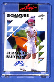 2023 Leaf Signature Series Jermaine Burton #BA-JB2 Neptune #1/1 (AU, RC)