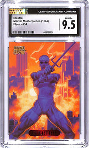 1994 Fleer Marvel Masterpieces Elektra #34 CGC 9.5