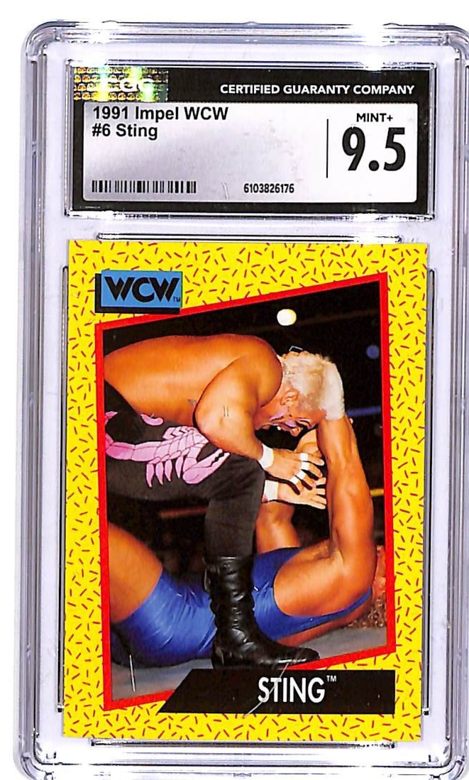 1991 Impel WCW Sting #5 CGC 9.5