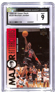 1995-96 Upper Deck Michael Jordan #339 Major Attractions CGC 9 Bulls
