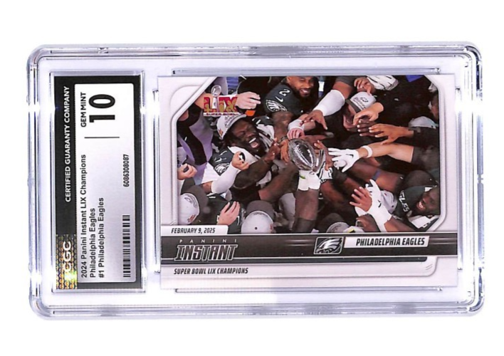 2024 Panini Instant LIX Champions Super Bowl Philadelphia Eagles #1 CGC 10