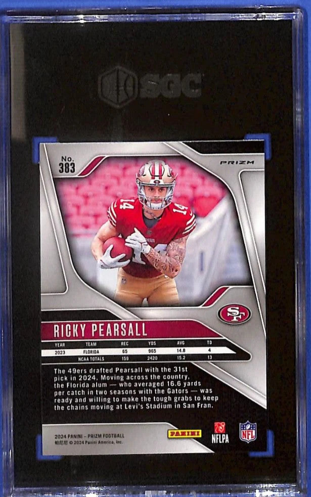 2024 Ricky Pearsall Panini Prizm - Rookies #383 Disco Prizm (RC) SGC 9.5