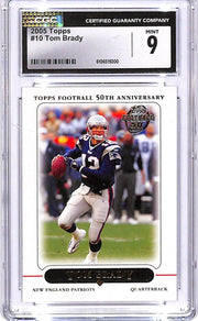 2005 Topps Tom Brady #10 CGC 9 Patriots