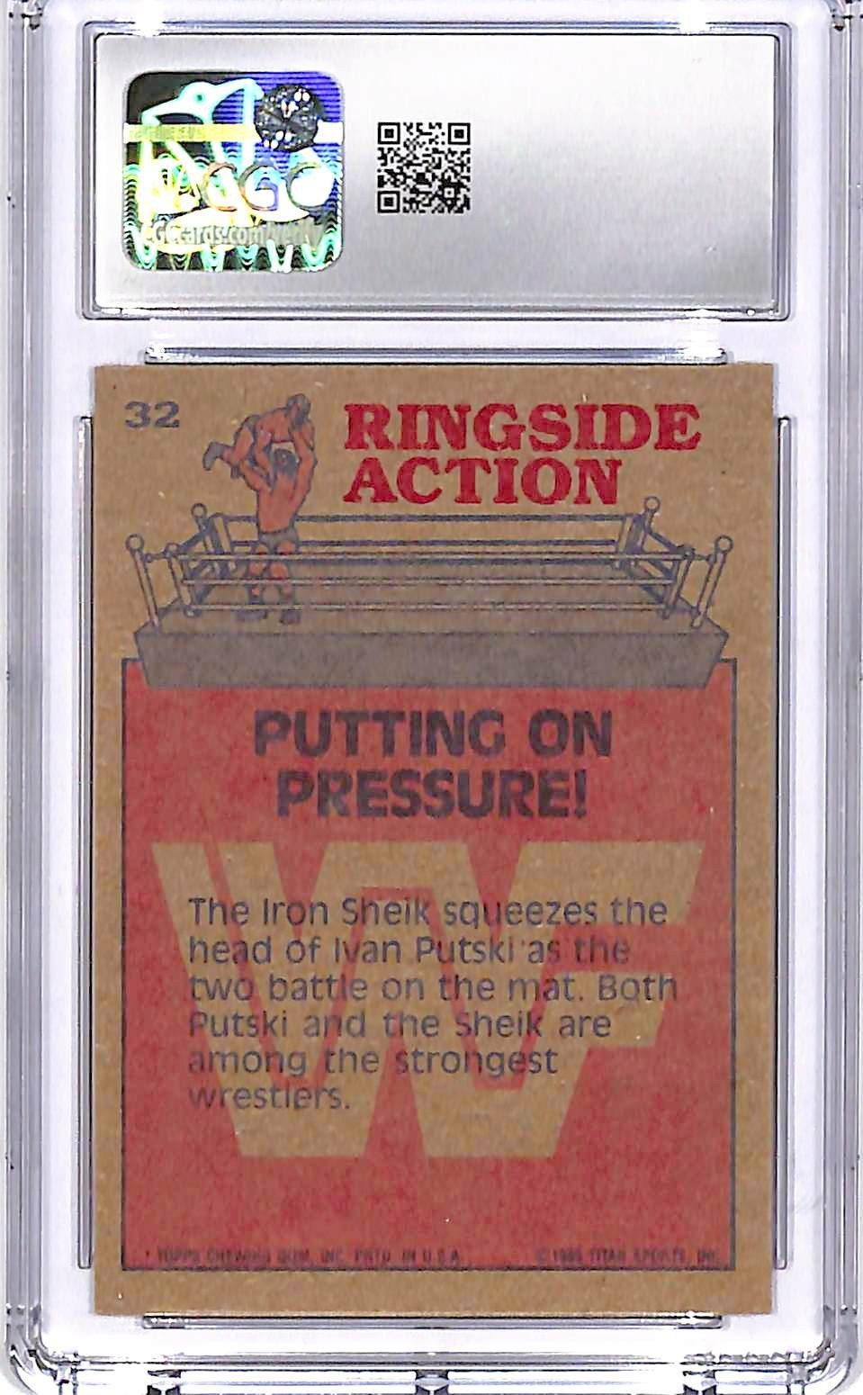 1985 Topps WWF - Tito Santana #28 CGC 9