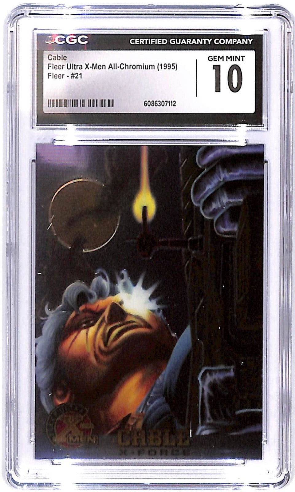 1995 Cable Fleer Ultra X-Men All-Chromium '95 Fleer - #21 CGC Mint 10