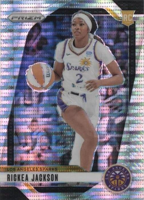 2024 Panini Prizm WNBA Rickea Jackson #60 Pulsar Prizm #215/499 (RC) SGC 10 GM