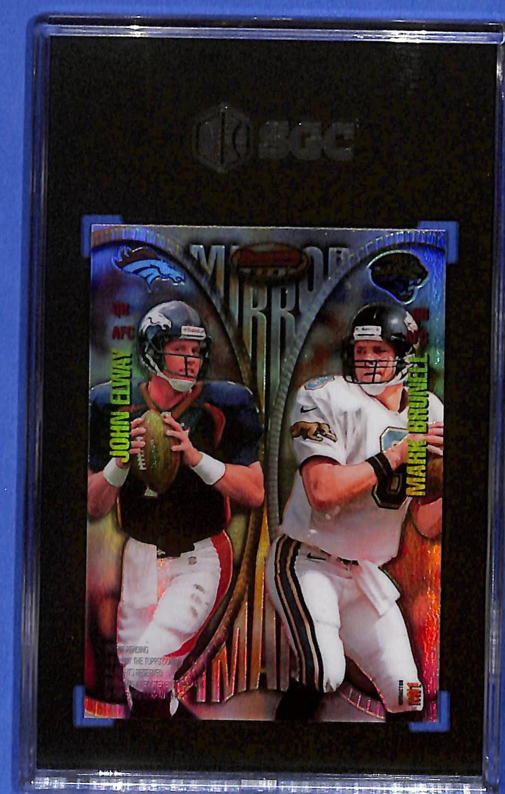 1997 Bowman's Best Favre/Frerotte/Elway/Brunell Mirror Images Refractor SGC 8.5