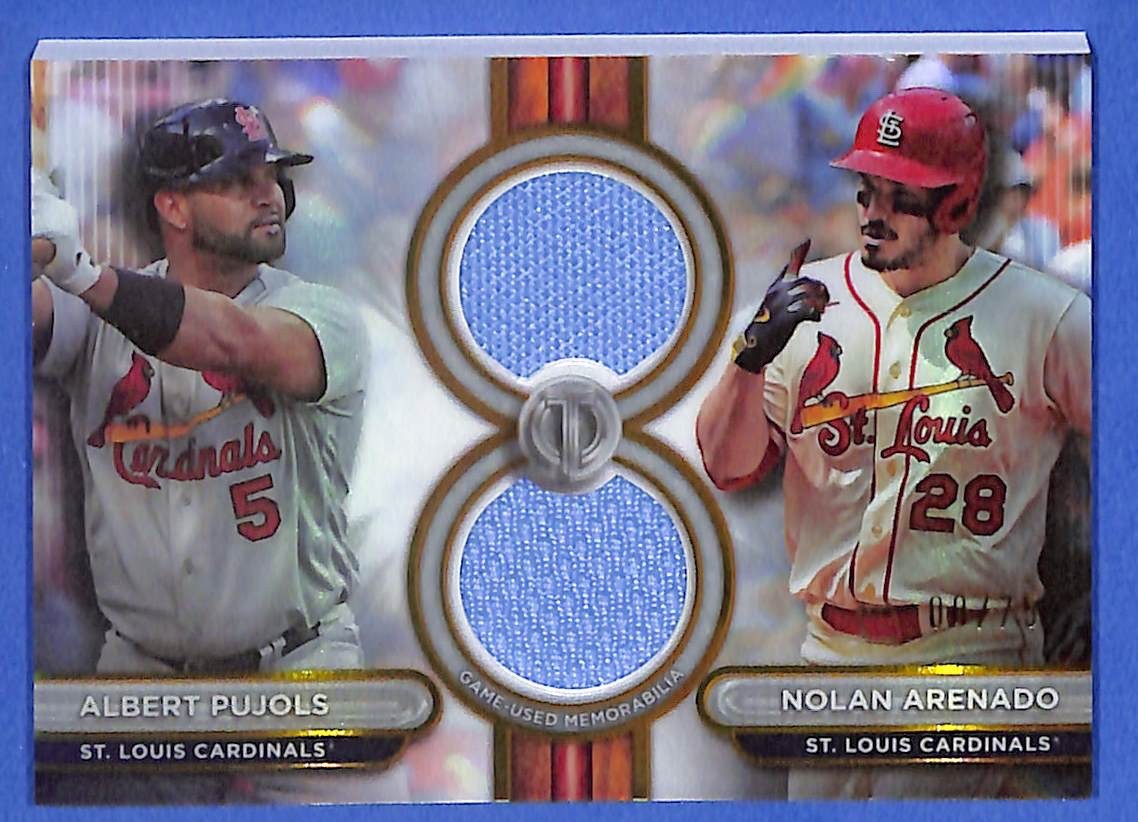 2024 Albert Pujols and Nolan Arenado Topps Tribute Duel Relic DR2-PA  #8/75