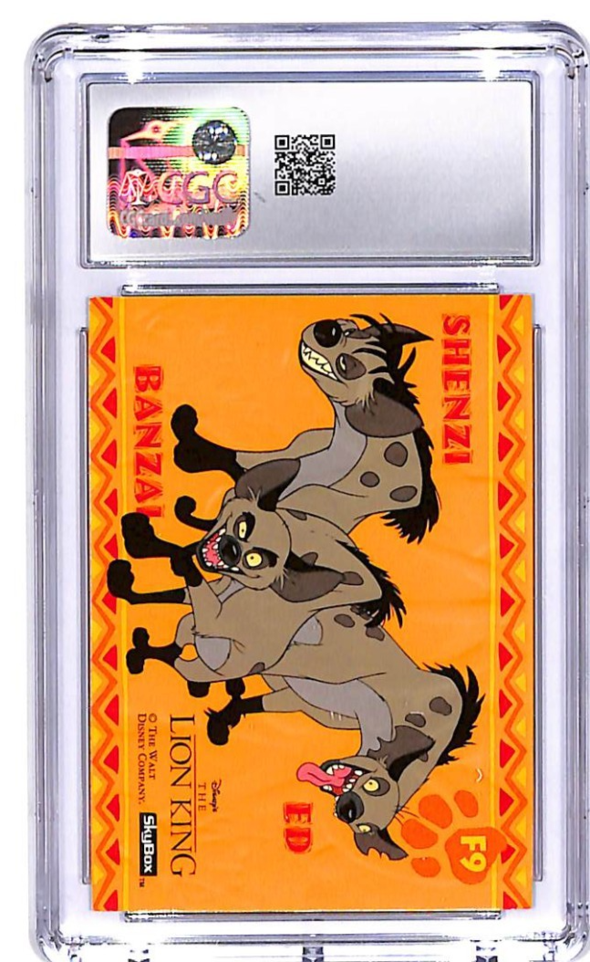 1994 SkyBox The Lion king Shenzi Banzai and Ed Embossed Foil F9 CGC 9.5