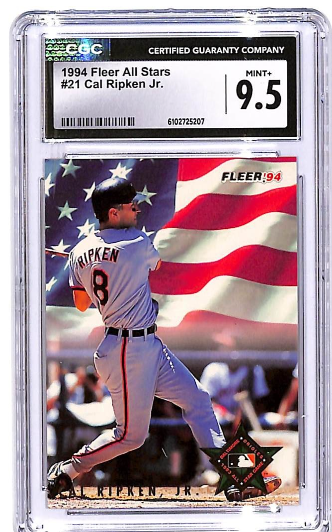 1994 Fleer All Stars Cal Ripken Jr #21 CGC 9.5 Orioles