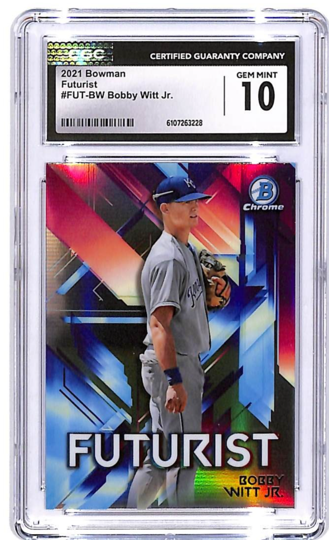 2021 Bowman Chrome Bobby Witt Jr Futurist Rookie RC CGC 10 Royals