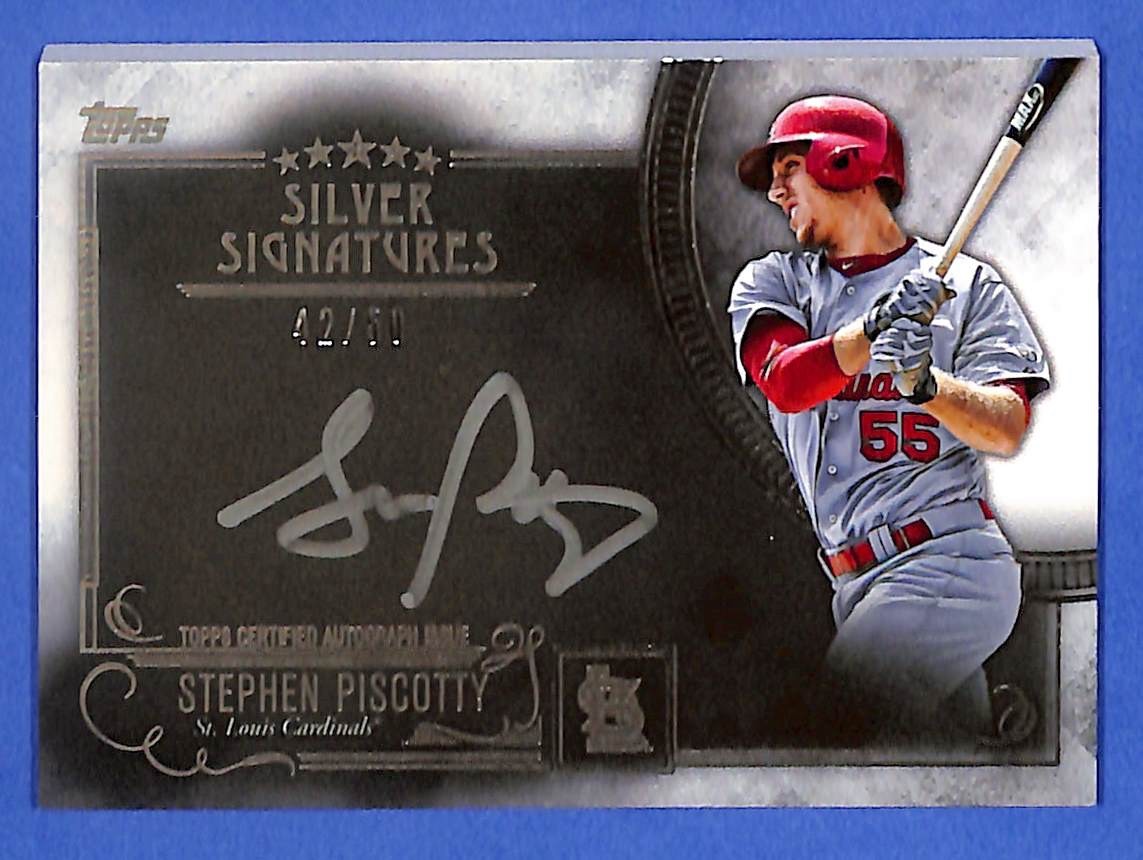 2016 Sephan Piscotty Topps Five Star Silver Signatures Autograph FSSS-SP #42/50