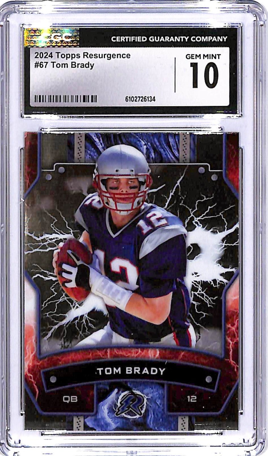 2024 Topps Resurgence Tom Brady #67 CGC 10 Patriots