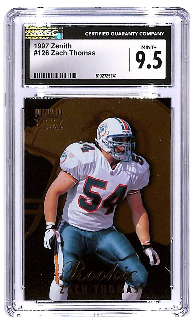 1997 Zenith Zach Thomas Rookie RC #126 CGC 9.5 Dolphins