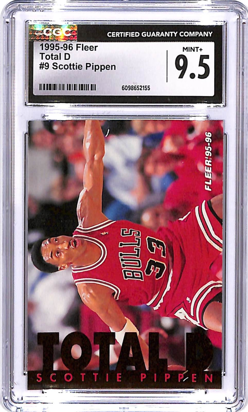 1995-96 Fleer Scottie Pippen Total D #9 CGC 9.5 Bulls