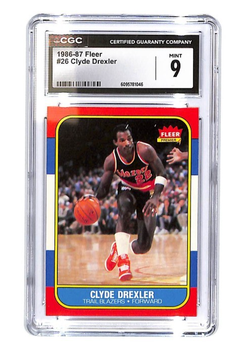 1986-87 Clyde Drexler Fleer #26 CGC Mint 9