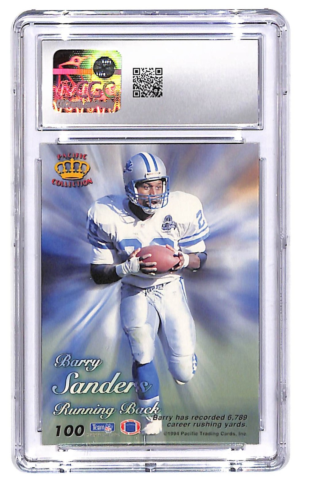 1994 Barry Sanders Pacific Prisms - #100 CGC Mint Plus 9.5