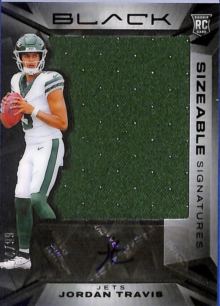 2024 Panini Black Jordan Travis Auto Autograph Rookie RC Patch /99 jets