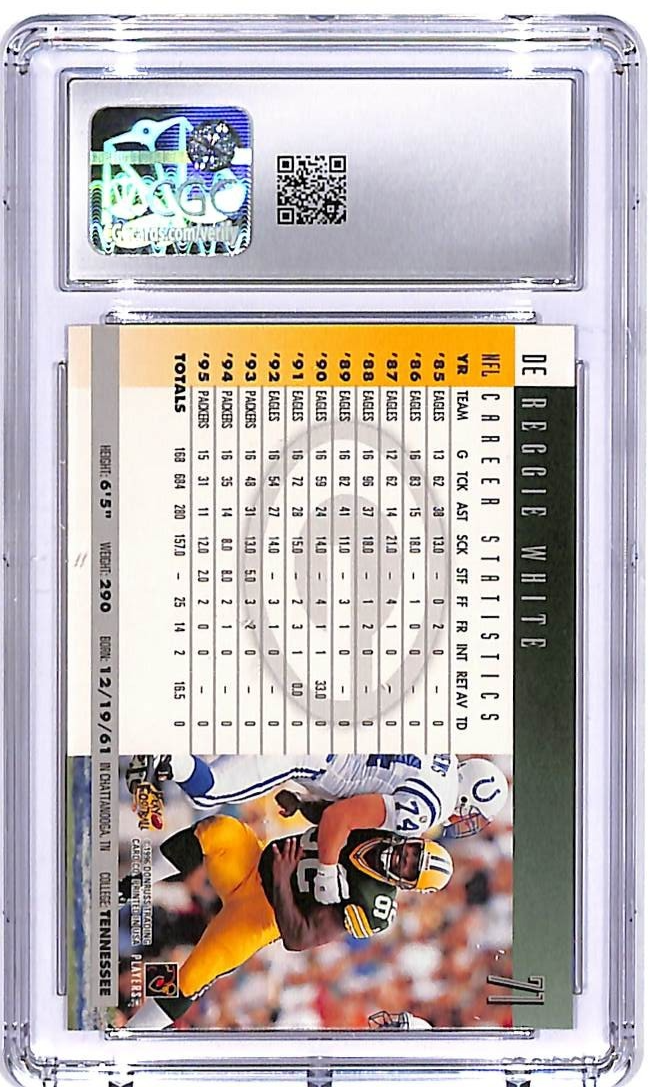 1996 Donruss Reggie White CGC 10 Packers #71