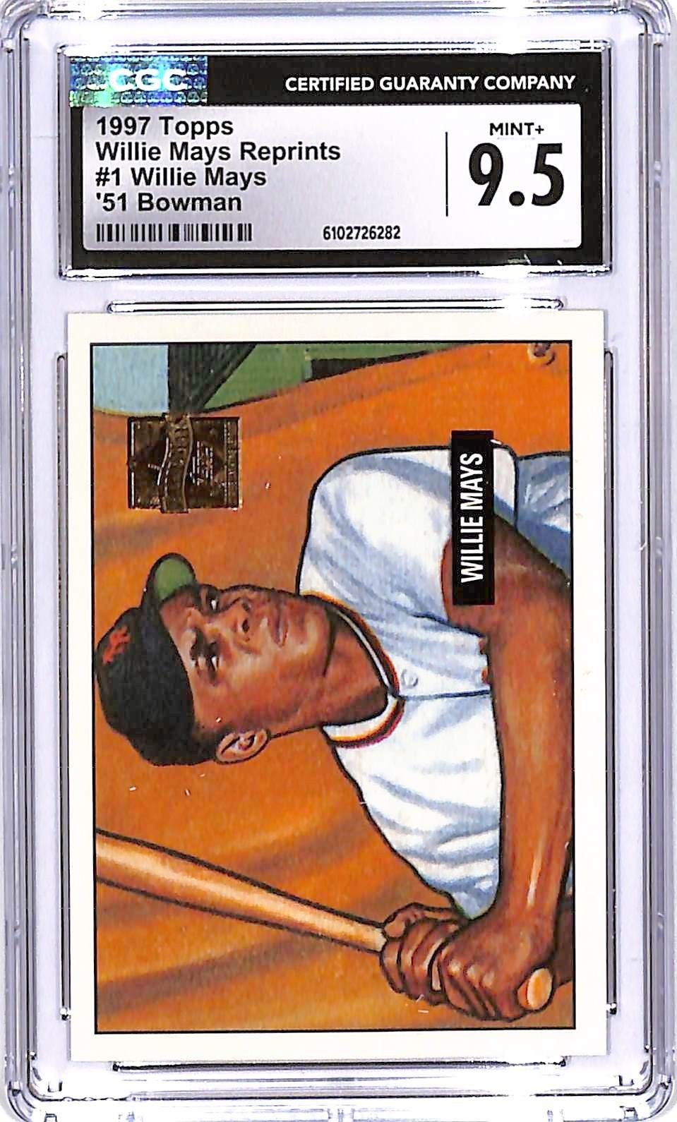 1997 Topps Willie Mays Reprints 51 Bowman CGC 9.5 #1 Giants