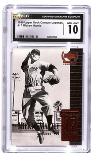 1999 Upper Deck Century Legends Mickey Mantle #17 CGC 10 Yankees