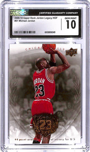 2009-10 Upper Deck Jordan Legacy HOF Michael Jordan #61 CGC 10 Bulls