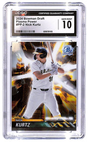 2024 Nick Kurtz Bowman Draft Plasma Power #PP-2  CGC Gem Mint 10