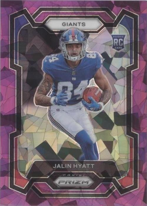 2023 Jalin Hyatt Panini Prizm #378 Purple Ice Prizm #147/225 (RC) SGC 9.5