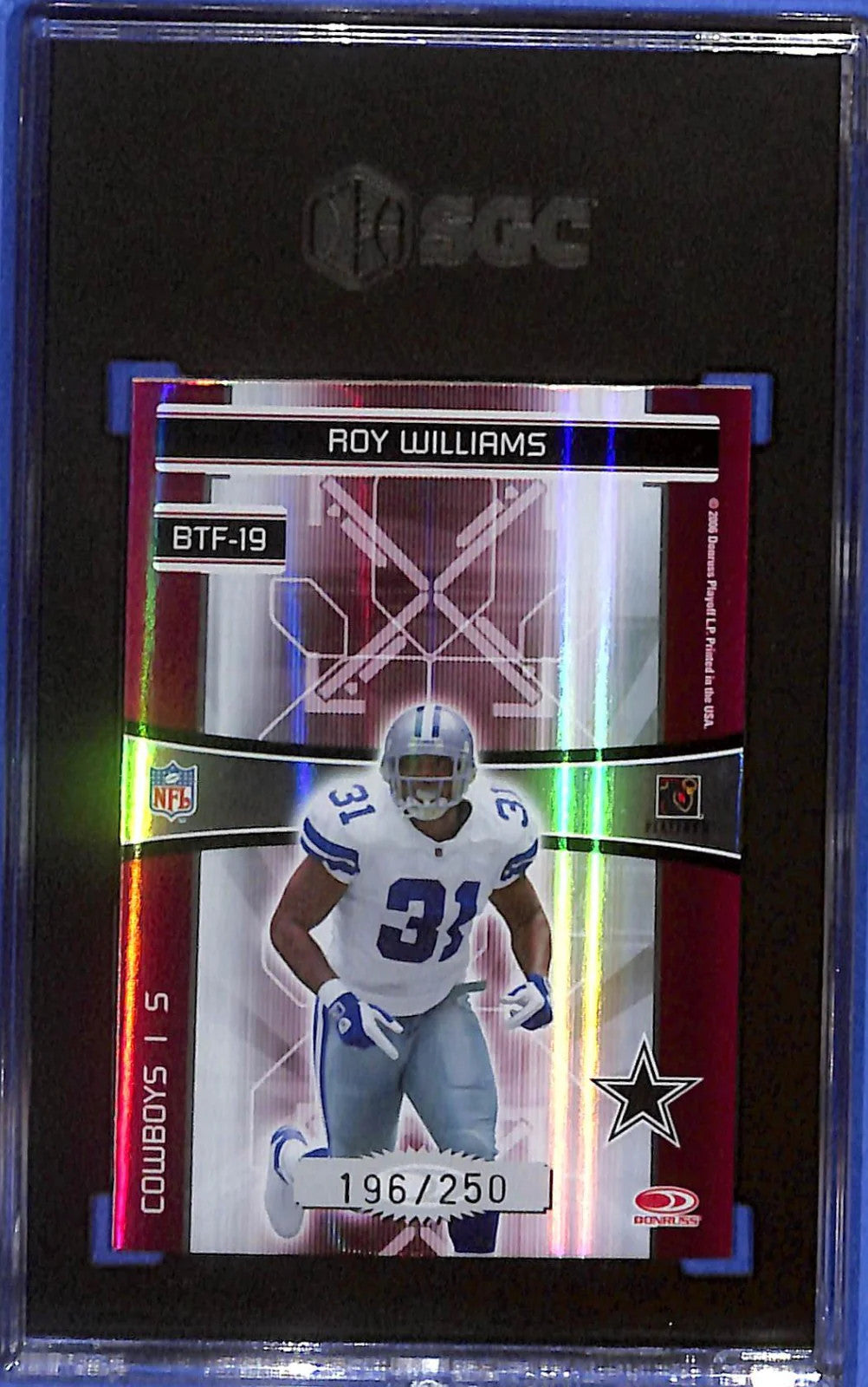2006 Donruss Elite - Back to the Future Sanders/Williams #BTF-19 Red #/250 SGC 9