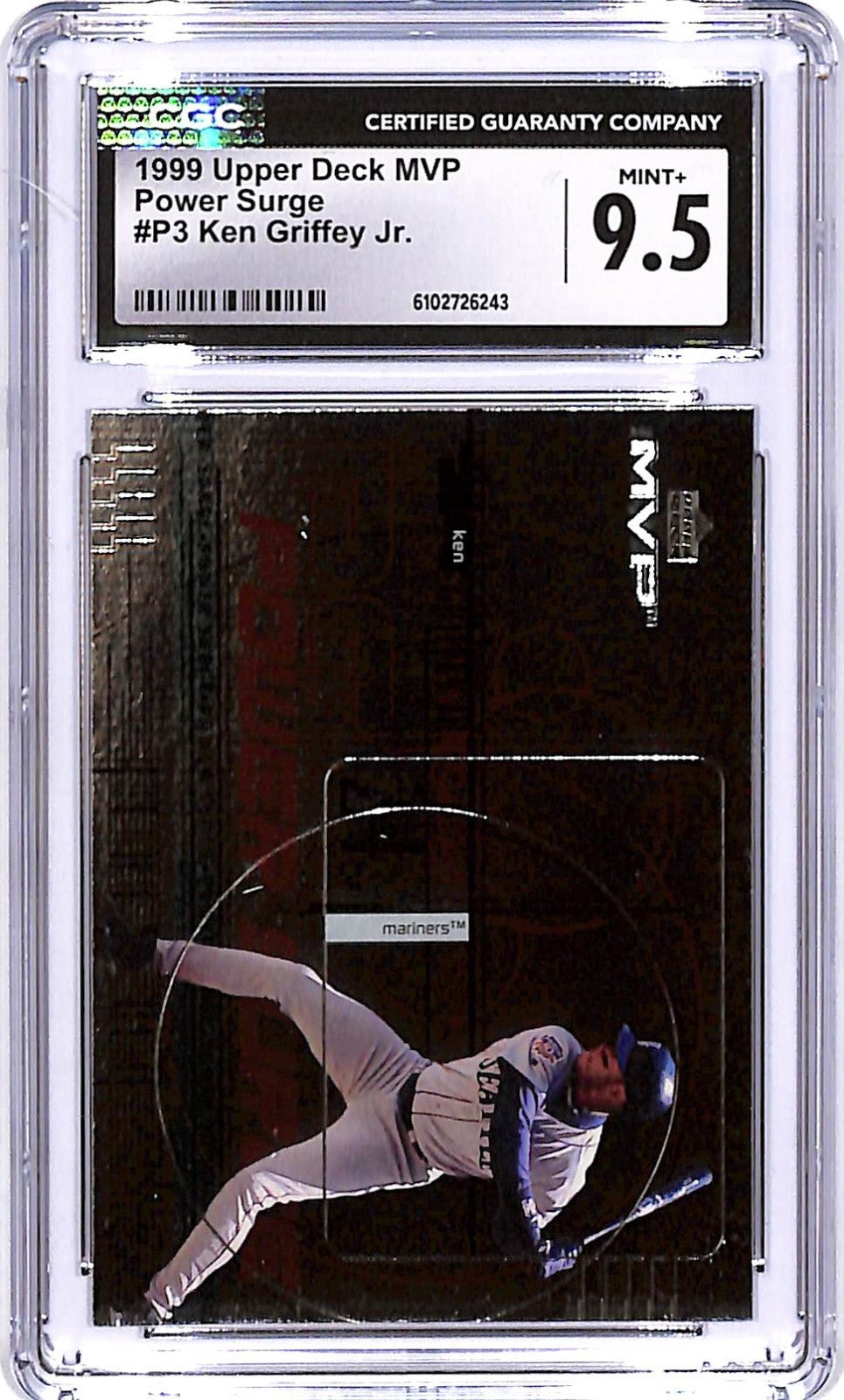 1999 Upper Deck MVP Ken Griffey Jr Power Surge P3 CGC 9.5 Mariners