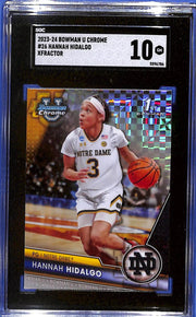 2023-24 Bowman University Chrome - Hannah Hidalgo #26 X-Fractor (RC) SGC 10 GM