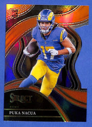 2023 Panini Select Club Level Puka Nacua #224 Orange Prizm Die-Cut #59/399 (RC)