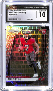 2024 Prizm Bucky Irving Rookie RC Pandora /400 #316 CGC 10 Buccaneers