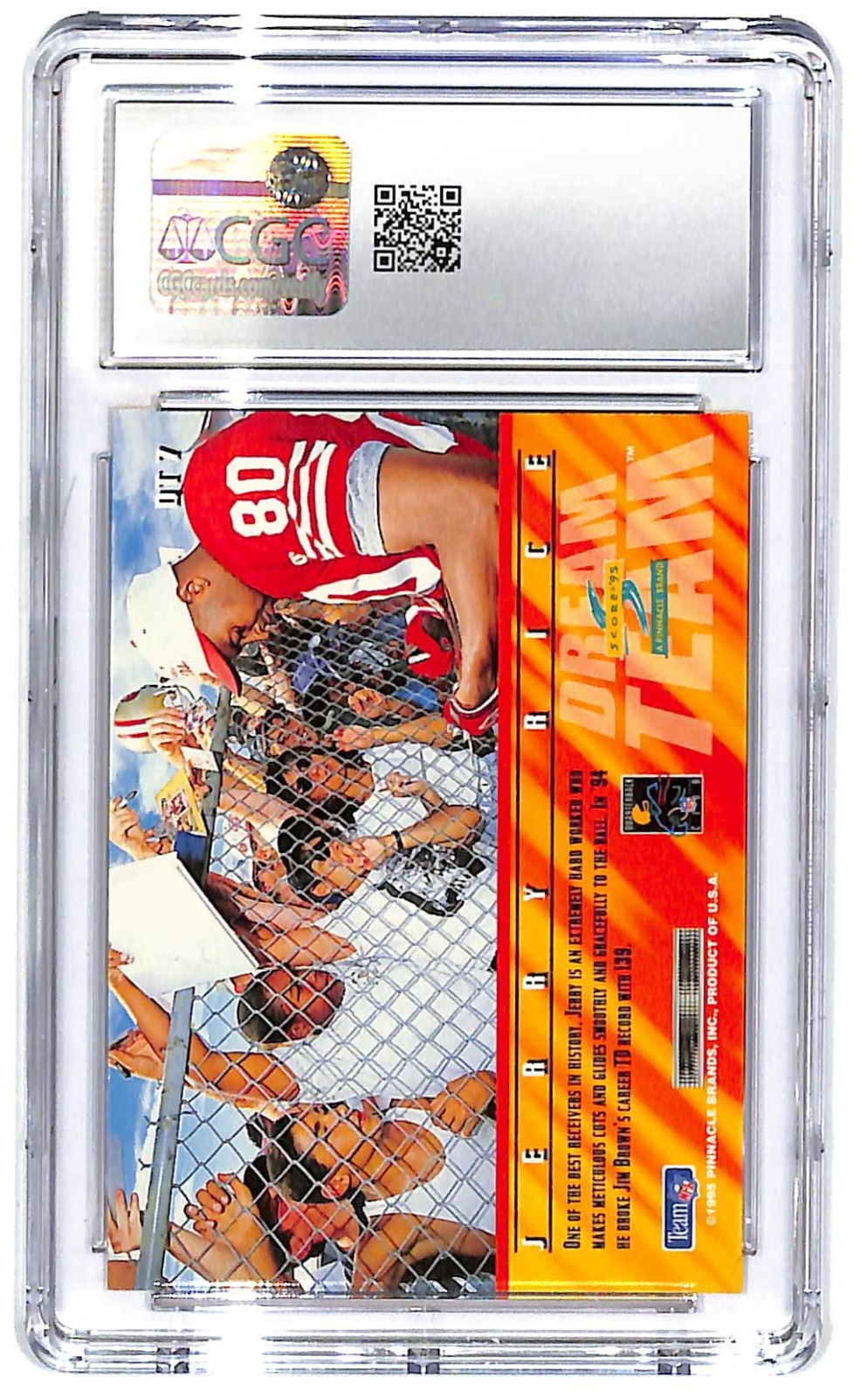 1995 Jerry Rice Score Dream Team #DT7 CGC Gem Mint 10