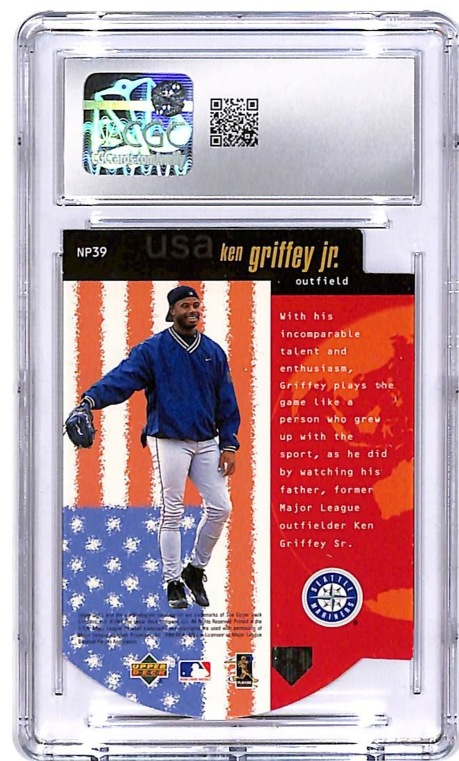 1998 Upper Deck National Pride Ken Griffey Jr NP39 CGC 8 Mariners