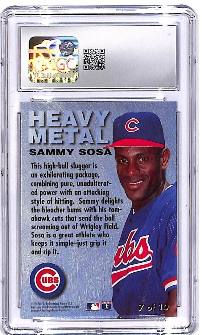 1996 Metal Universe Sammy Sosa Heavy Hitters #7 CGC 9.5 Cubs