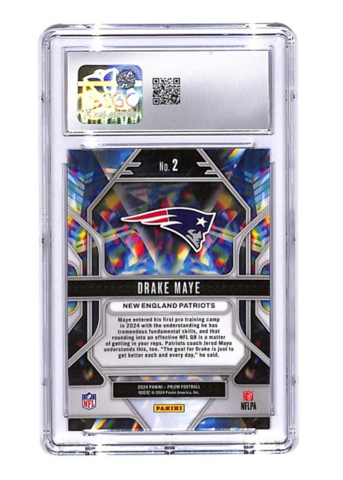2024 Prizm Drake Maye Prizmatic Rookie RC #2 CGC 10 Patriots