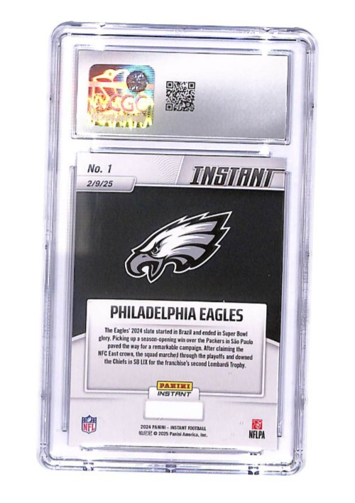 2024 Panini Instant LIX Champions Super Bowl Philadelphia Eagles #1 CGC 10